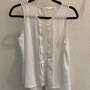 Lush - White Sleeveless Blouse